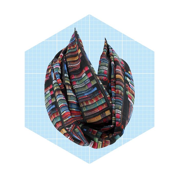 Etwoa Bookshelf Black Infinity Scarf