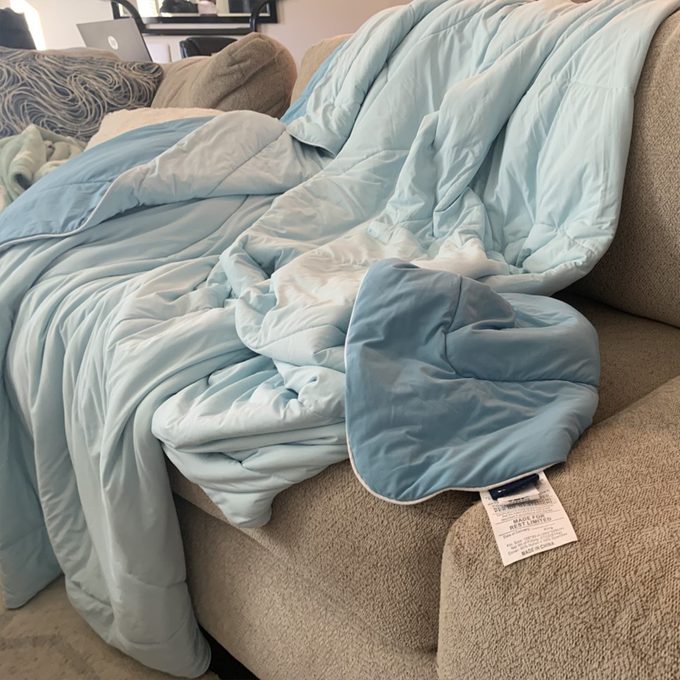 Cooling Comforter On Couch