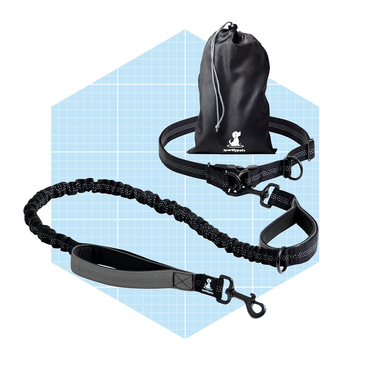 Sparklypets Hands Free Dog Leash For Medium And Large Dogs