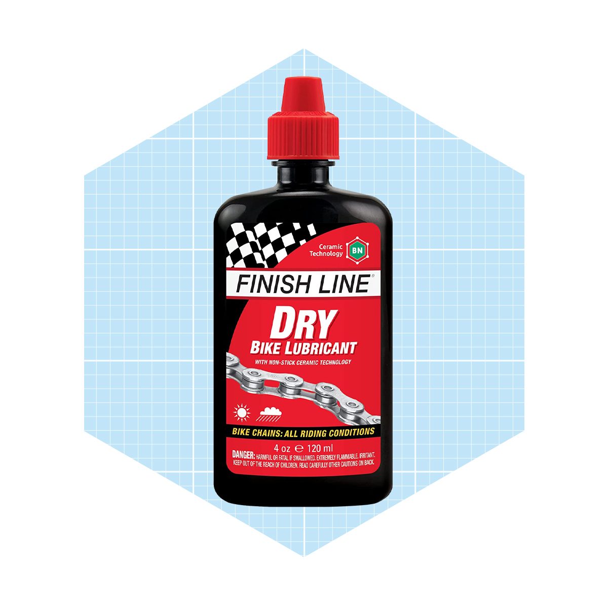 Finish Line Dry Teflon Bicycle Chain Lube, 4 Ounce Drip Squeeze Bottle Ecomm Amazon.com