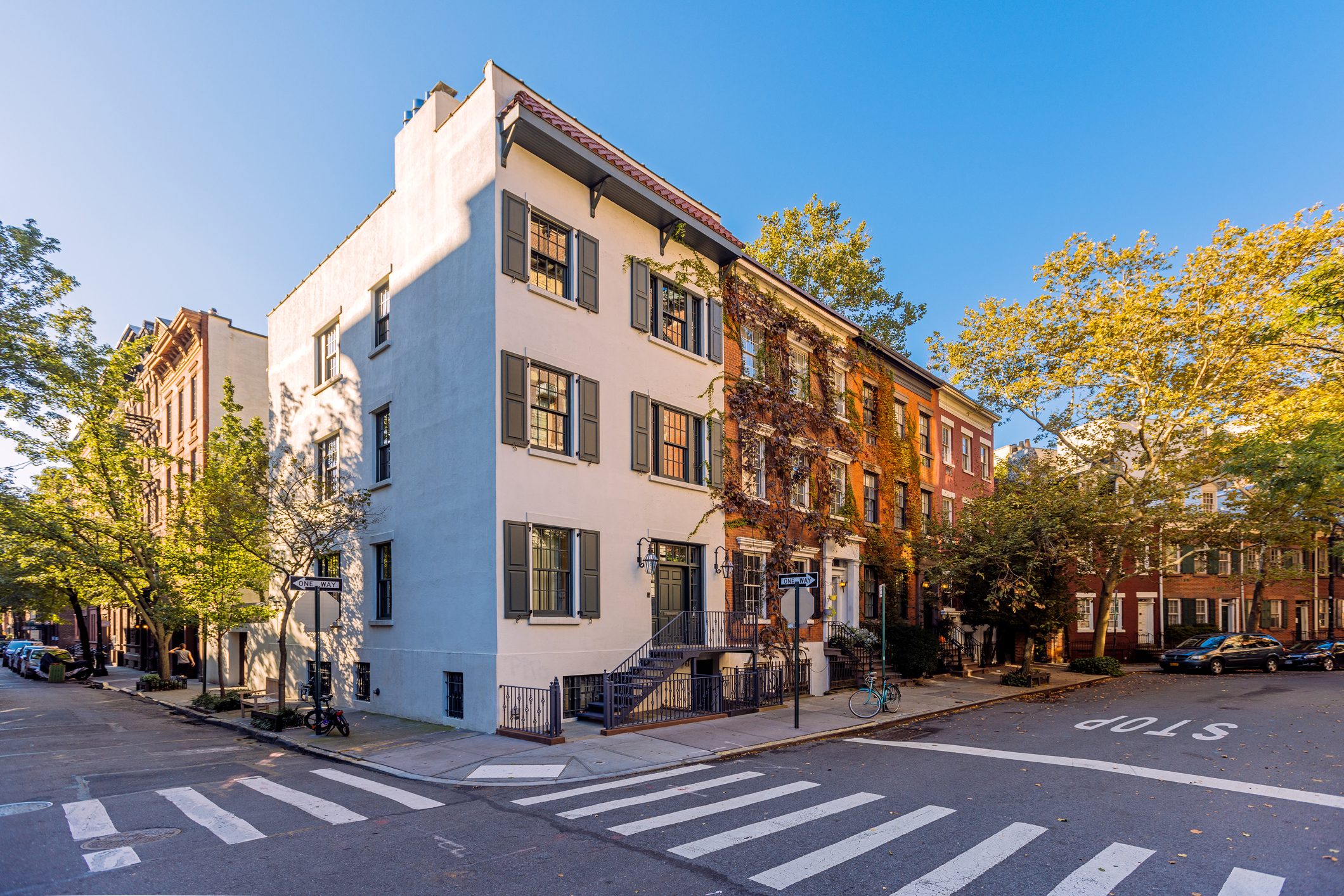 Street in West Village, New York City, USA