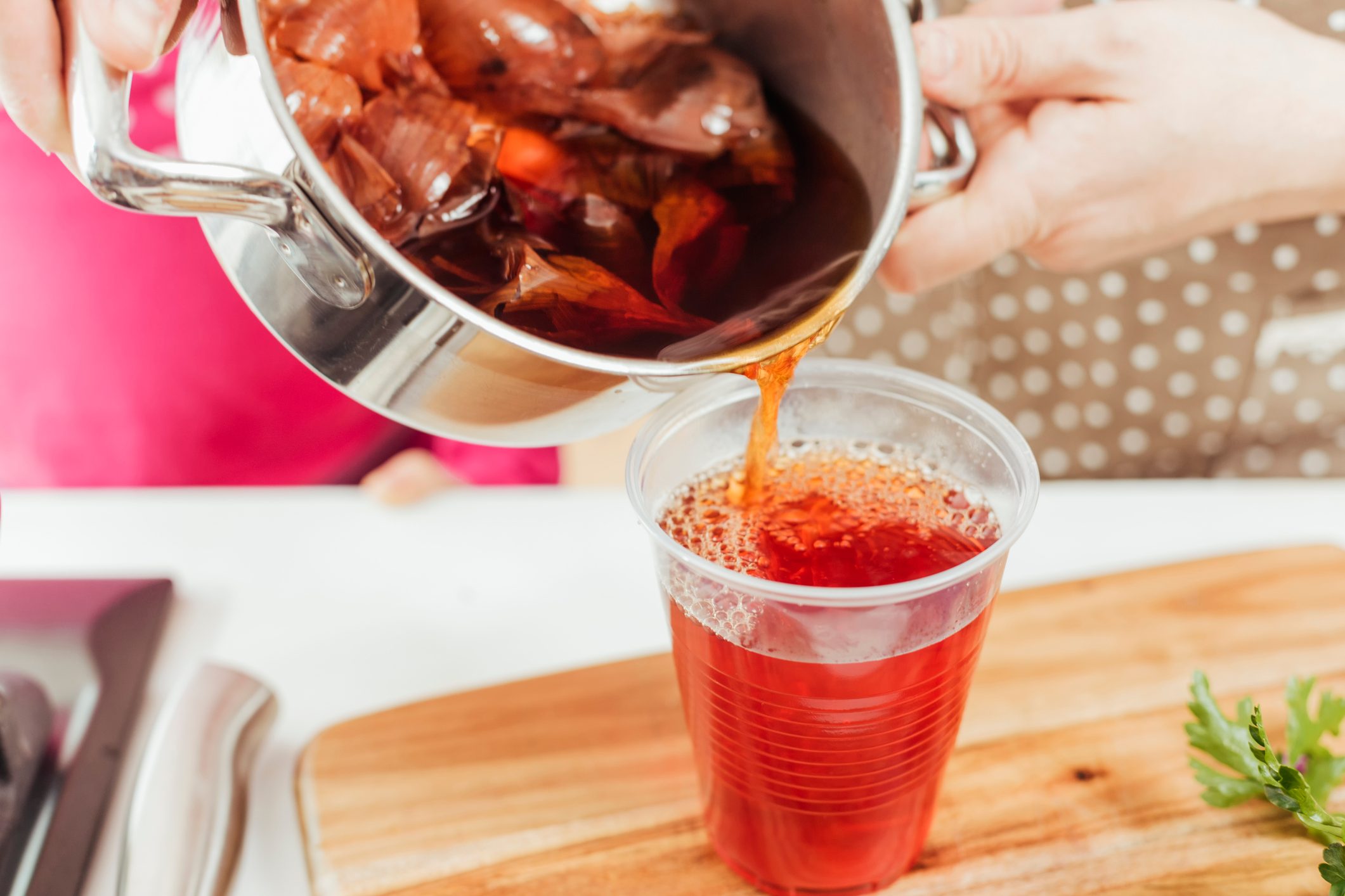 Preparing Natural Dye for Coloring Easter Eggs