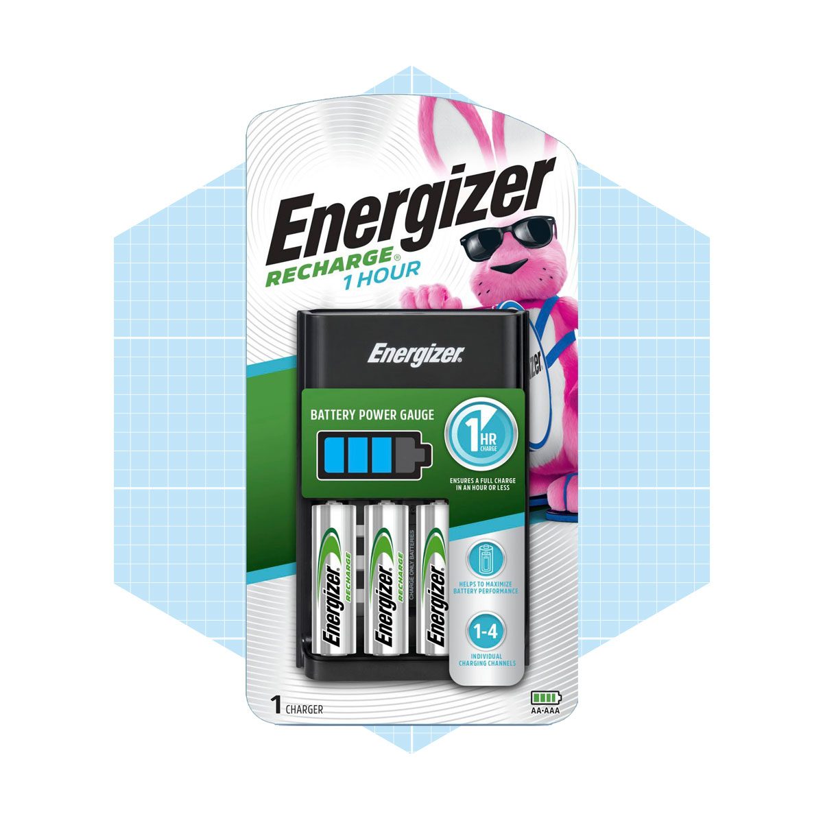  Energizer 1 Hour Rechargeable Battery Charger 