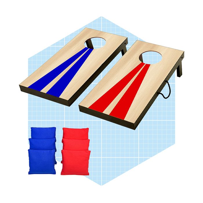 Gosports Portable Size Cornhole Game Set With 6 Bean Bags Via Amazon.com