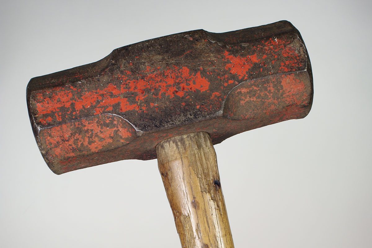 Worn Sledgehammer head