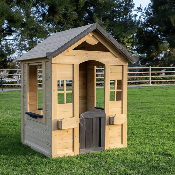 Solid Wood Finish Playhouse Ecomm Via Wayfair