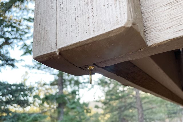 hanging string lights