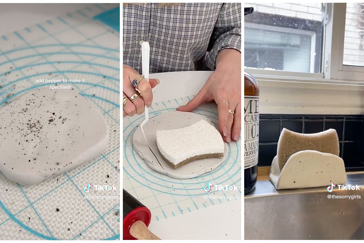 You Can Upgrade Your Sink With This Crafty DIY Sponge Holder