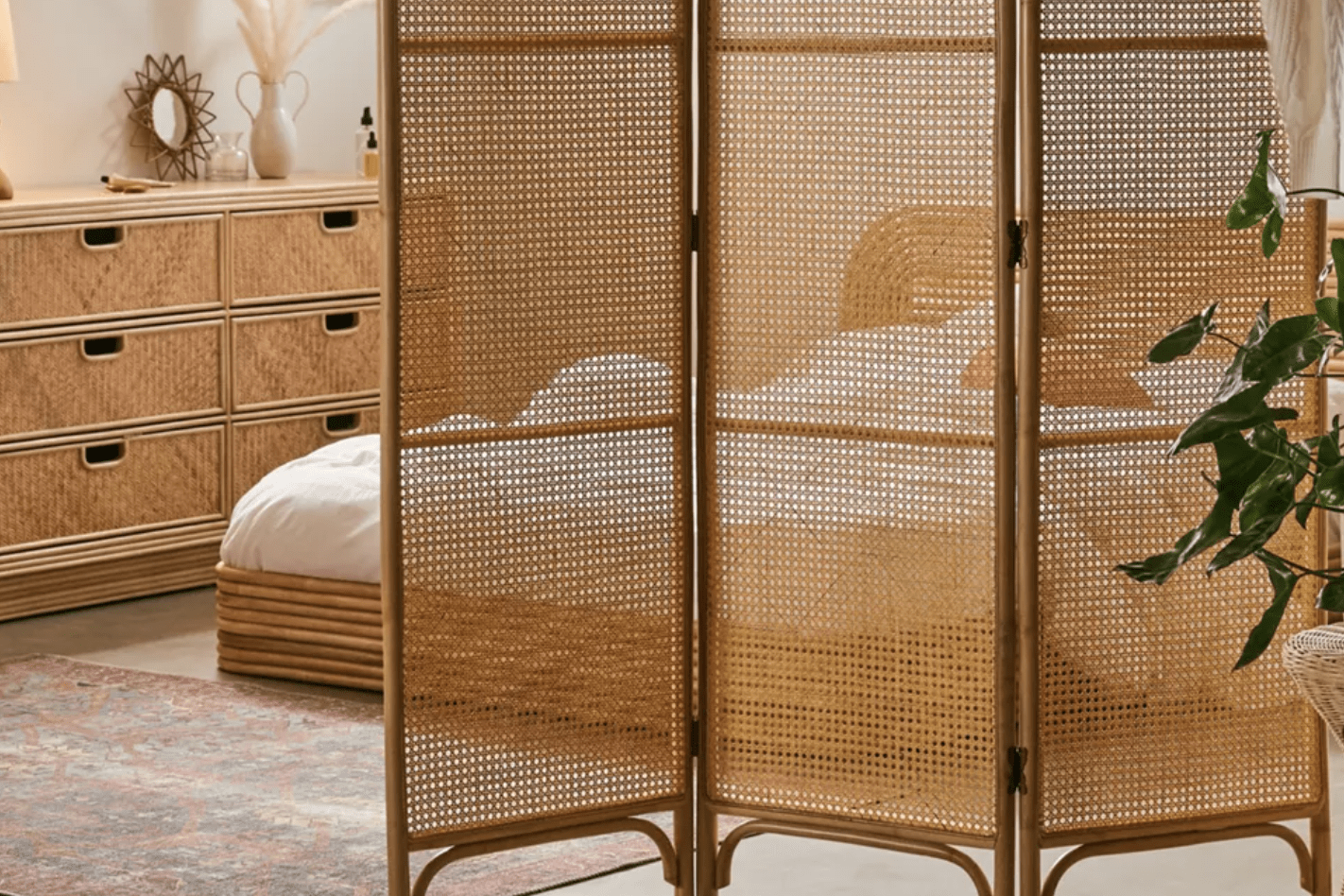 Rattan Room Separater