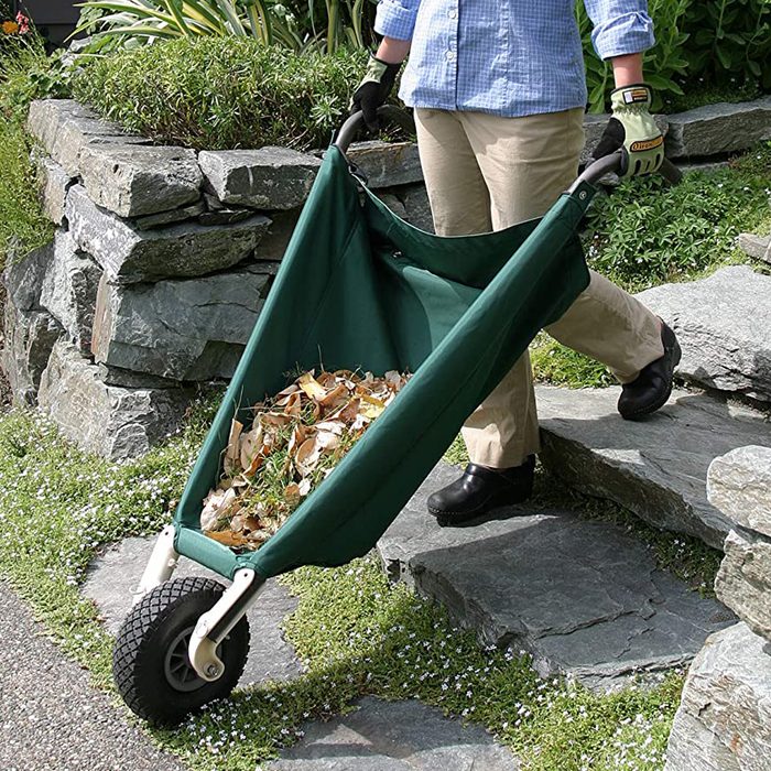 Allsop Home And Garden Wheeleasy Le Folding Yard Cart Ground Load Wheelbarrow Ecomm Amazon.com