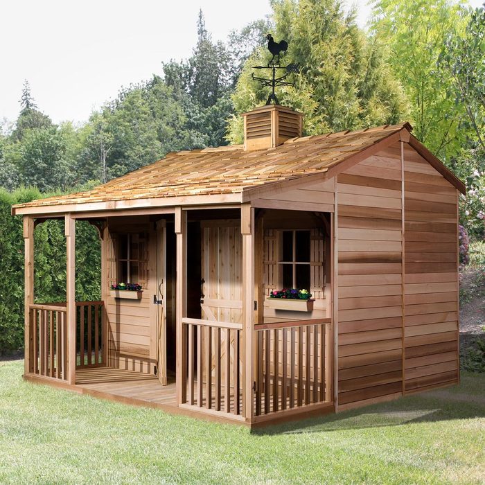 Cedarshed Ranchhouse Gable Solid And Manufactured Wood Storage Shed