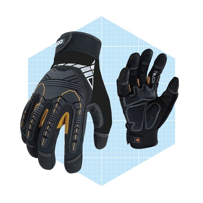 Heavy Duty Synthetic Leather Work Gloves