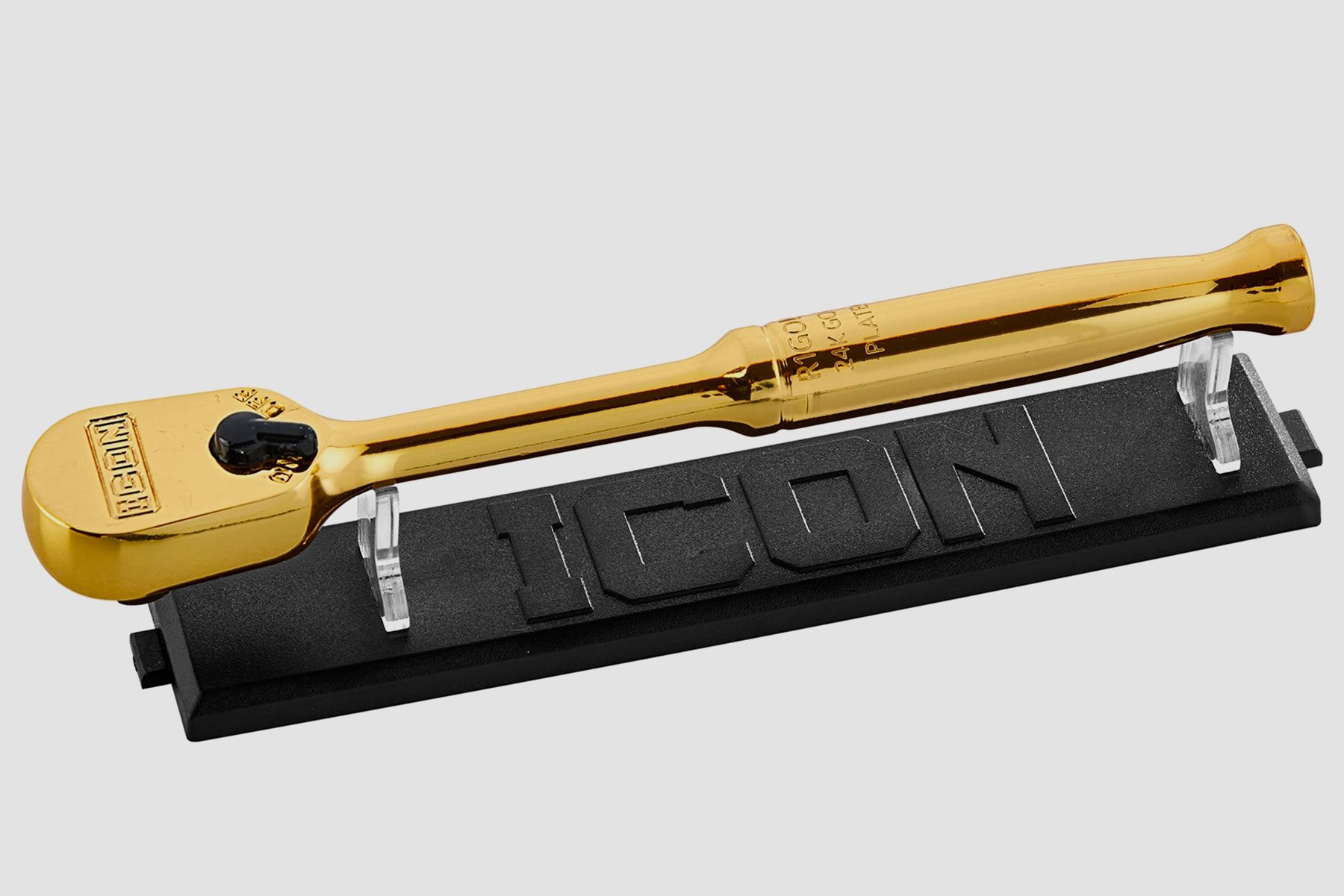 Gold Plated Ratchet With Stand Courtesy Harbor Freight