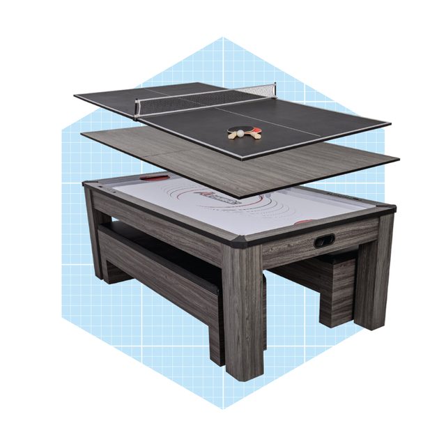 Hampton 3 In 1 Air Hockey, Dining And Table Tennis Table