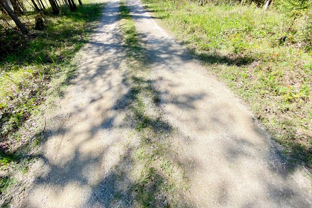 repaired gravel driveway that used to have pot holes