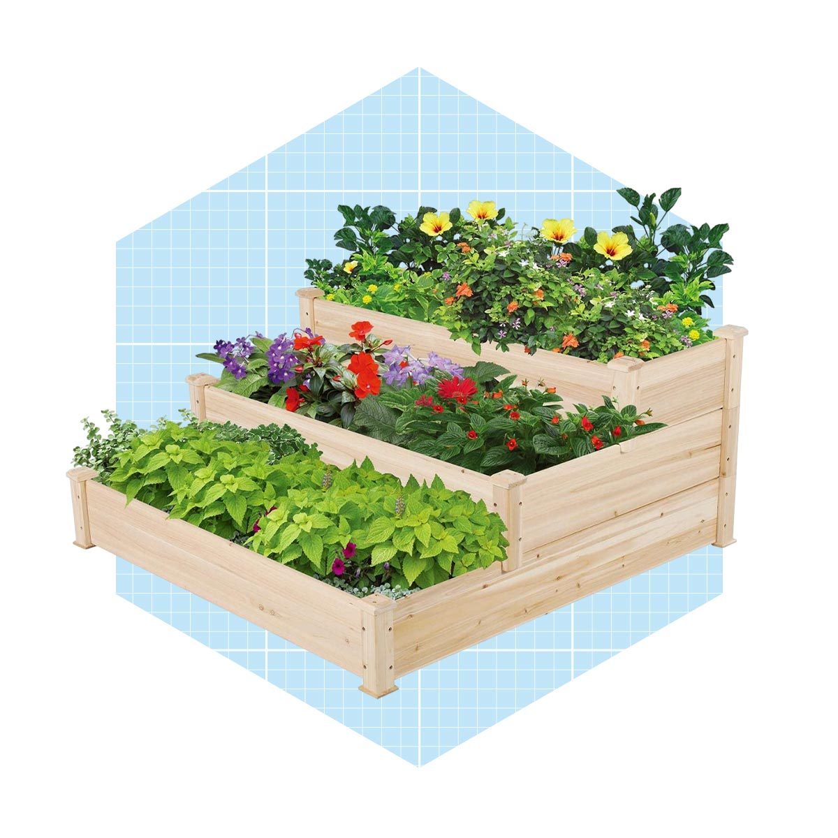 Yaheetech Tiered Raised Garden Bed