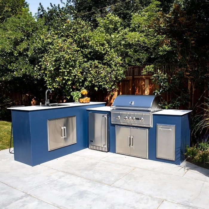 Bold Color Outdoor Kitchen Instagram
