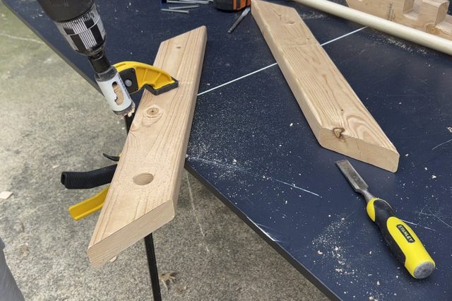 Cat Hammock Hole Saw Cut In Arms 2