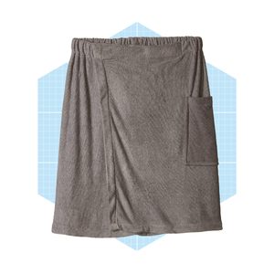 Dii Men's Terry Shower Wrap Collection Adjustable With Velcro And Pocket Ecomm Amazon.com