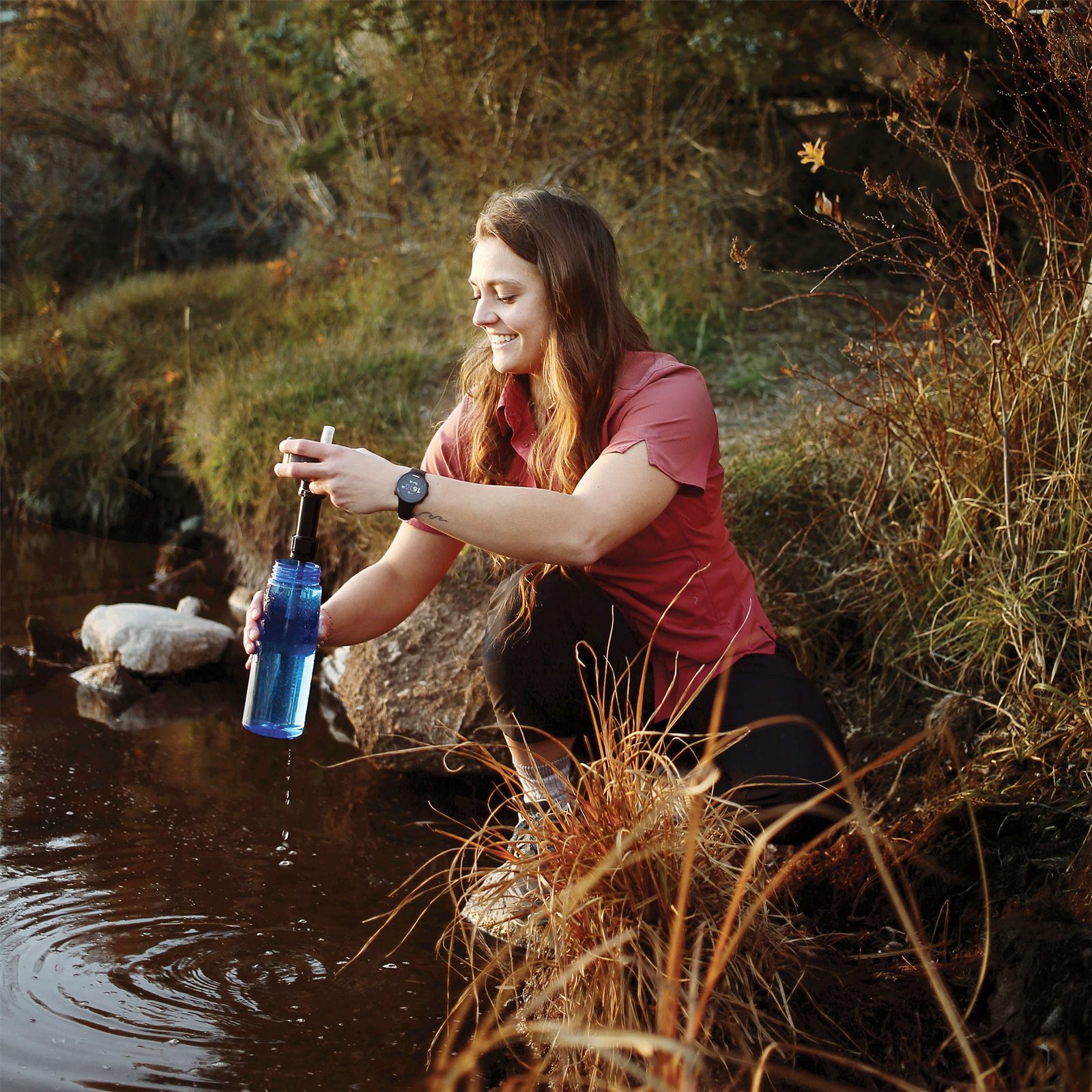 Straw Water Filter water bottle