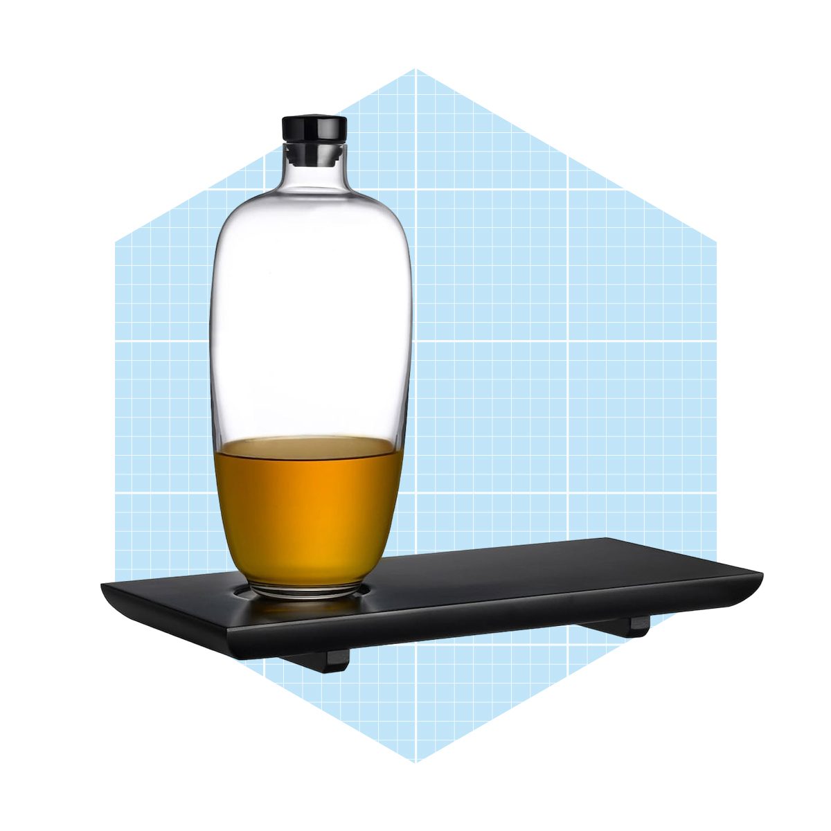 Malt Whiskey Bottle And Tray