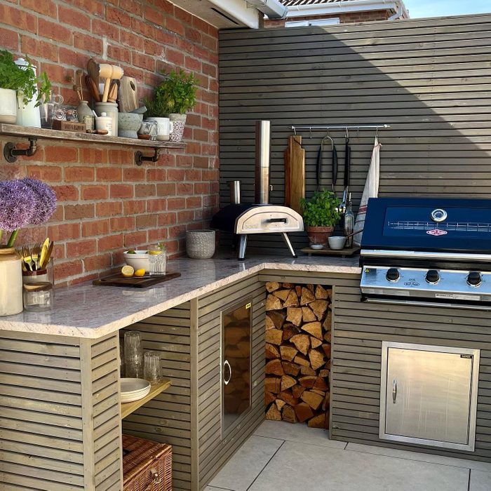 Modern Cottage Outdoor Kitchen Instagram