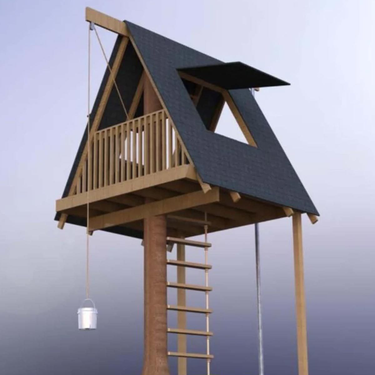 A Frame Treehouse