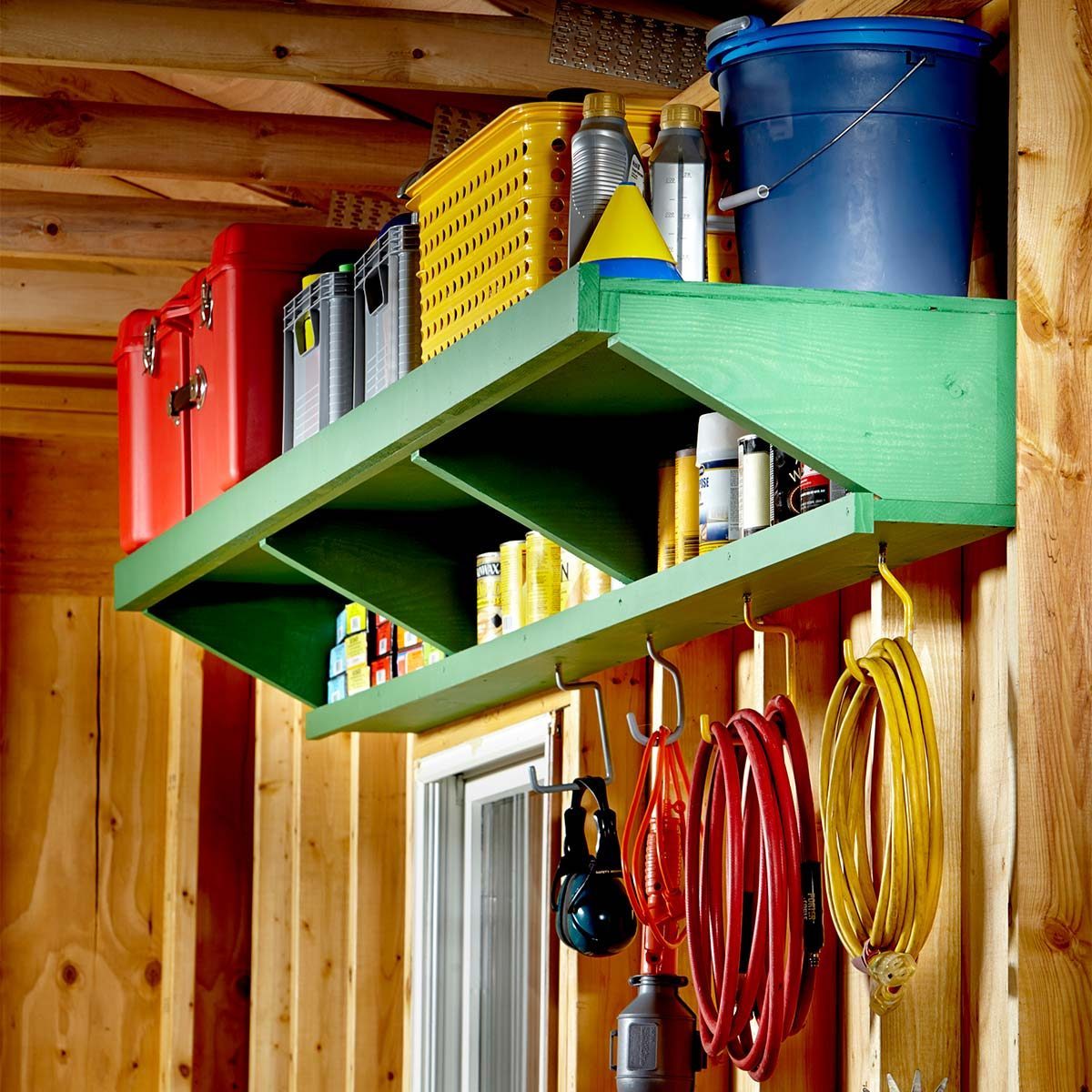 Double Decker Shelf Fh15feb 555 00 031 Green Garage Shelf