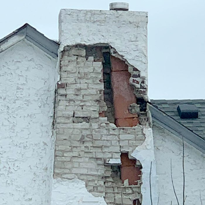 Fh23ono 628 53 Stucco Covered Chimney