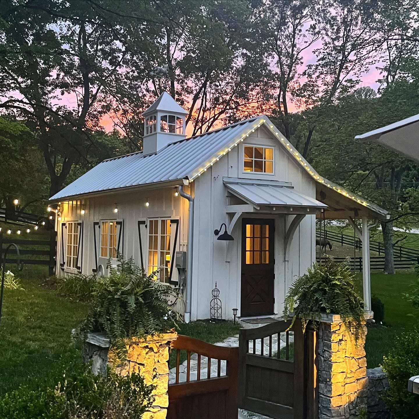 Farmhouse shed exterior