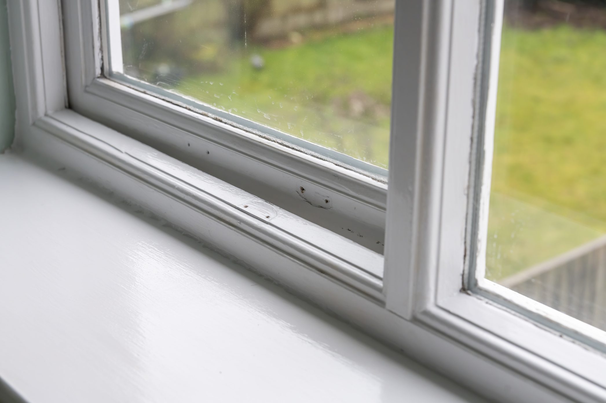 Window furniture removed prior to painting