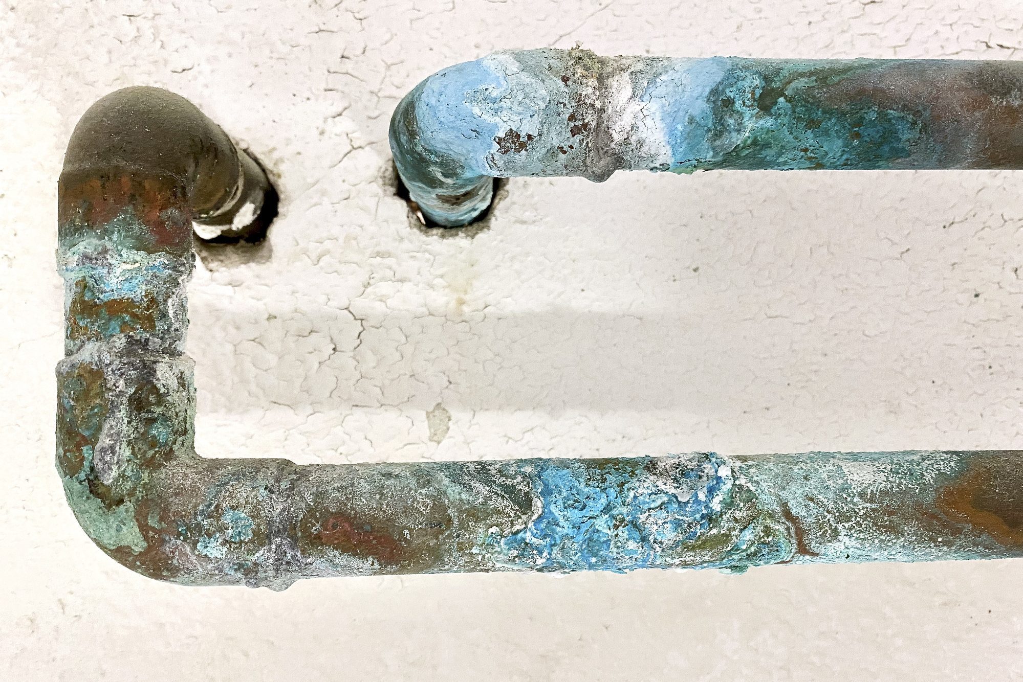 Corroded pipes