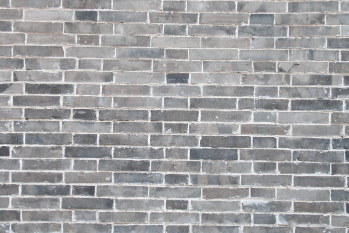 Gray brick wall background