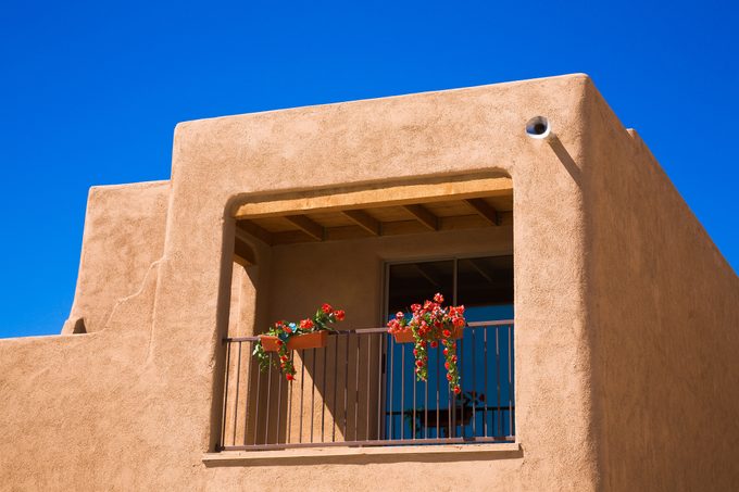 southwestern Arizona adobe residential architecture new house construction, unsold homes