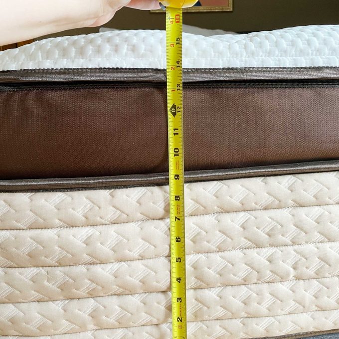 Measuring the mattress