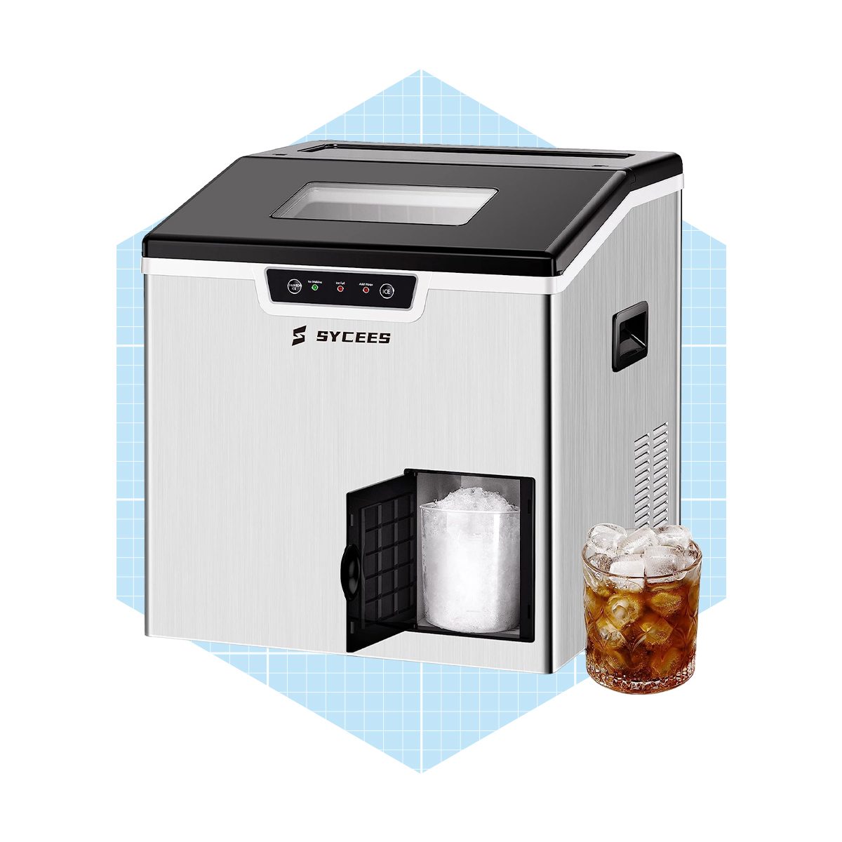 Sycees 2 In 1 Countertop Ice Maker & Shaver Machine