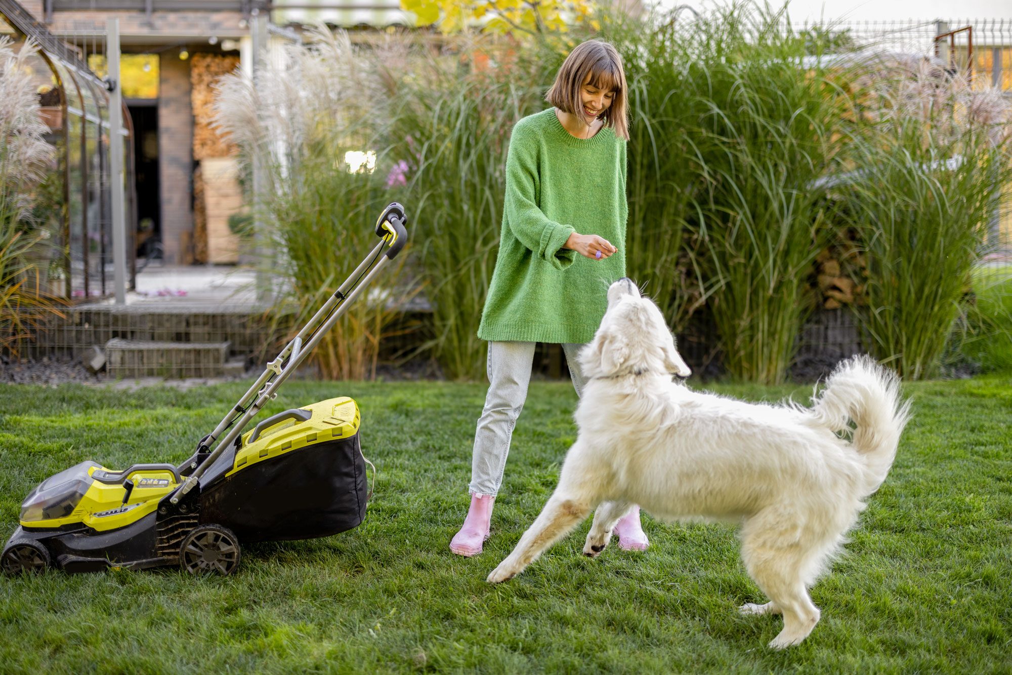 Woman Feeding Treats To Her Dog