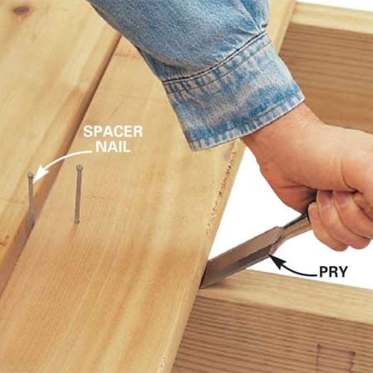 Fix Bowed Deck Board