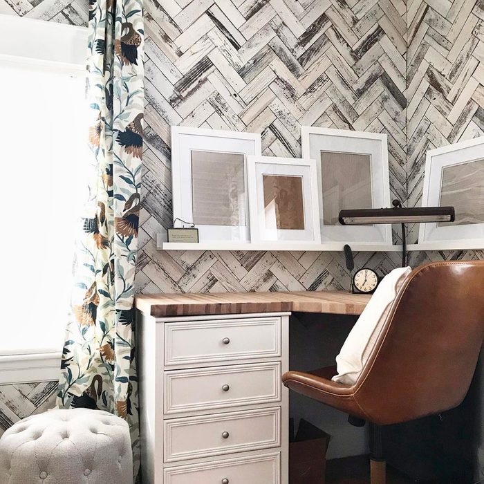 Faux Weathered Herringbone courtesy elevenhouses