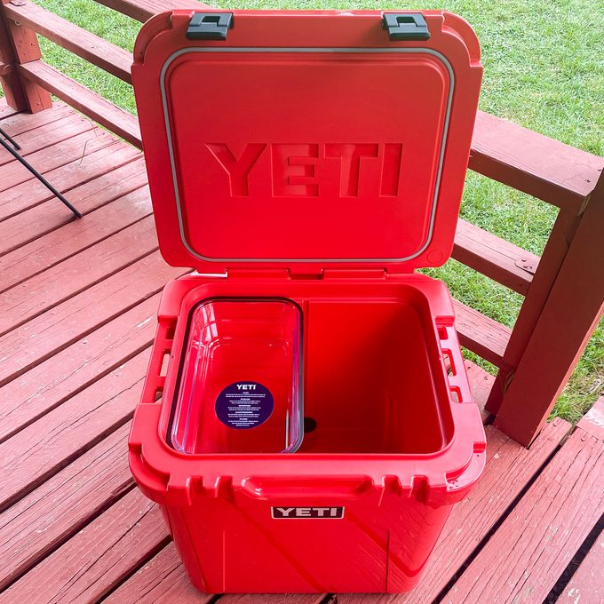 Yeti Roadie 48 Wheeled Cooler Opened