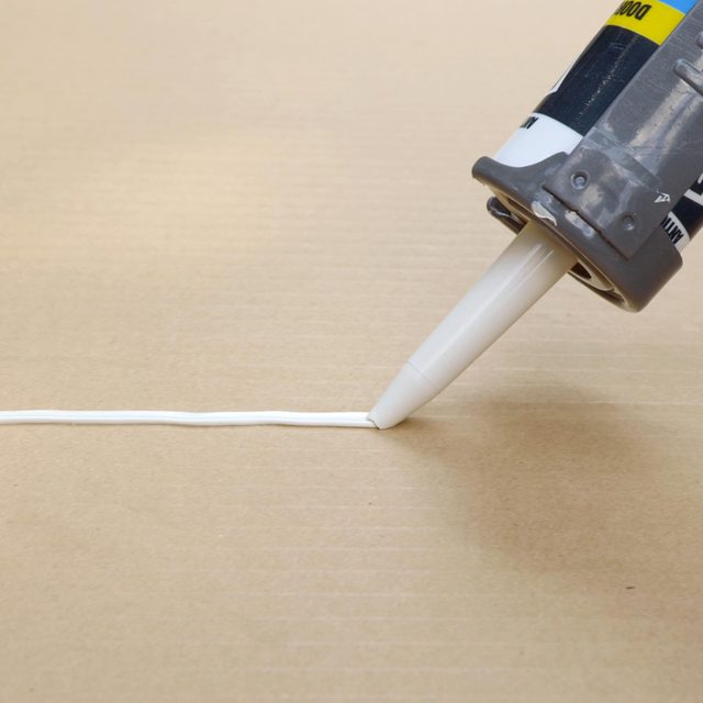 Testing the caulk gun before caulking