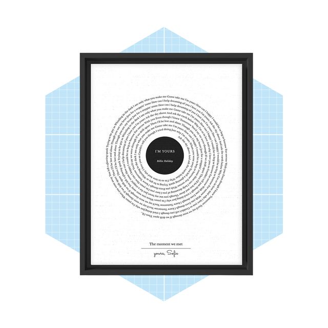 Framed Lyric Artwork Ecomm Via Limeandlou.com