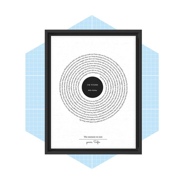 Framed Lyric Artwork Ecomm Via Limeandlou.com