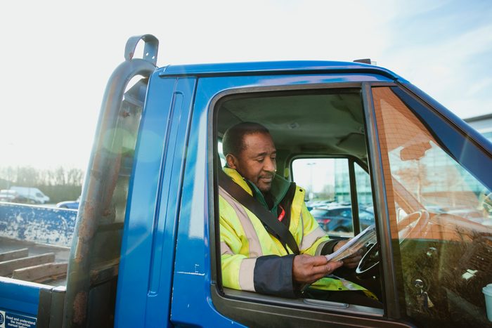 Working in the Truck