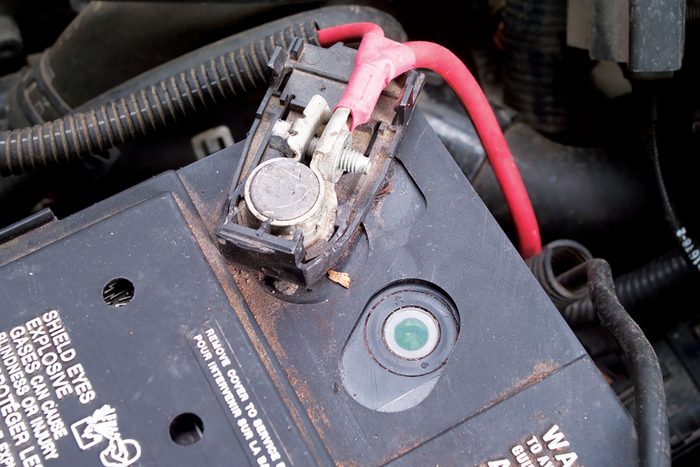 Check the Battery Inspection Window