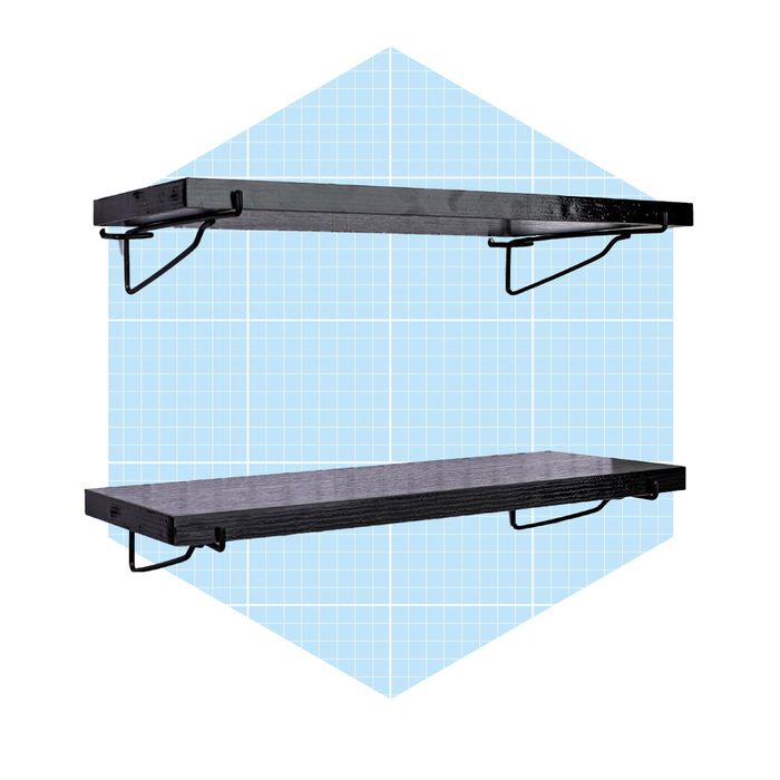 Best Shelves 4 Pack Black Pegboard Shelf