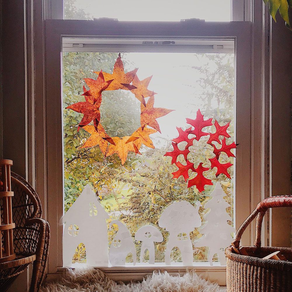 Fall Leaf Sun Catchers Courtesy Leahdamon Instagram