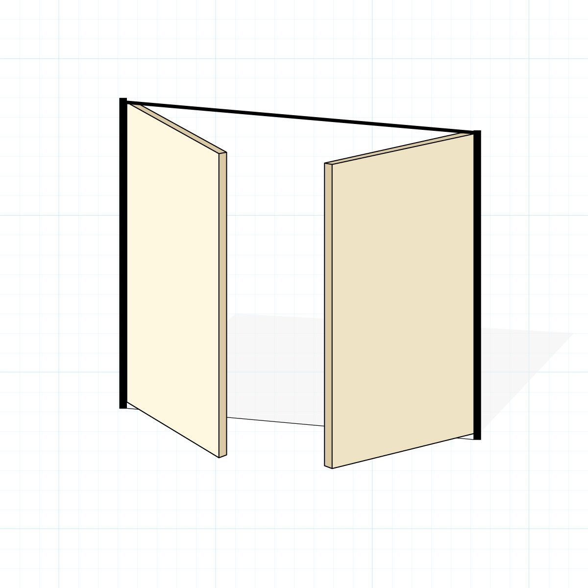 Hinged Garage Door Graphic