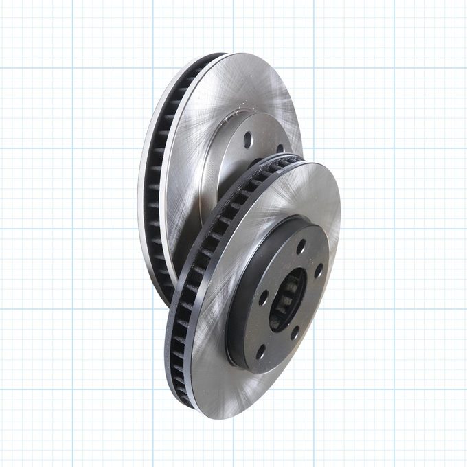 Metal rotors on FHM ocean screen grid background