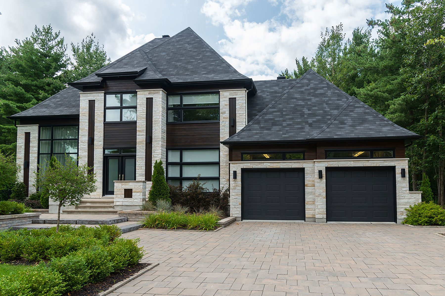 Dark grey Garage Door